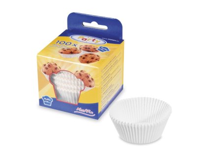 Papierové košíčky 5 cm - biele (80 ks)