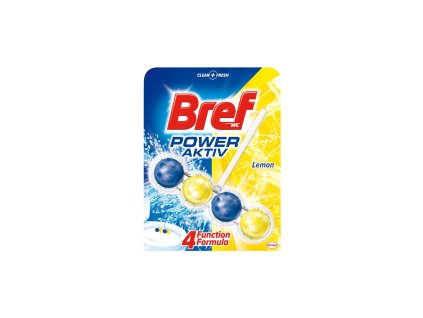 Bref Power Aktiv WC závesný blok tuhý 50 g lemon