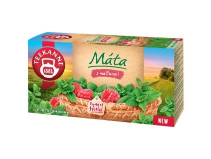 Čaj TEEKANNE Mäta s malinami 20 x 1,5g