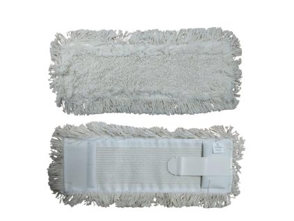 Mop 50 cm smyčka + prestrih Klaro - biely jazyk
