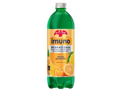 Minerálna voda MATTONI IMUNO jemne sýtená mango,pomaranč 6 x 0,7l