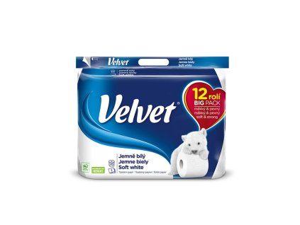 Toaletný papier 3-vrstvový VELVET 100% celulóza 18m (12ks)