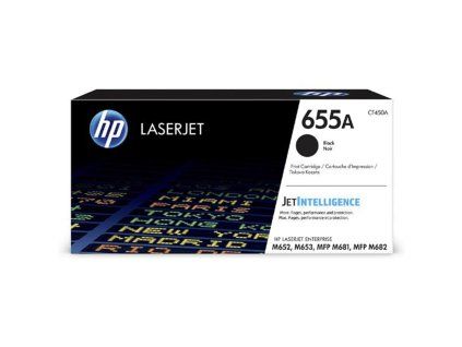 Toner HP 655A Black Original LaserJet Cartridge (CF450A)