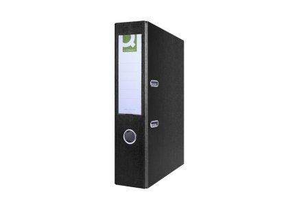Zakladač pákový Q-CONNECT poloplastový 7,5cm čierny