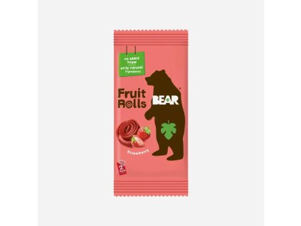 Jahodové ovocné rolky Bear 20g