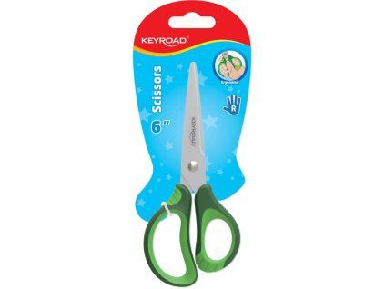 Školské nožnice KEYROAD, 15,5 cm, blister, mix farieb