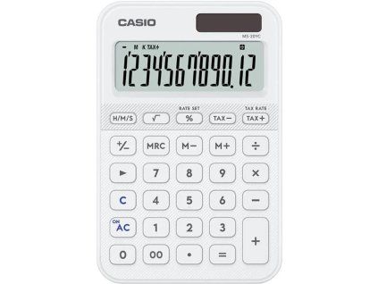 Kalkulačka stolná Casio MS 20 YC WE biela