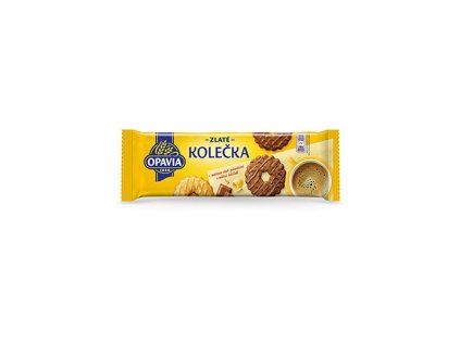 Zlaté kolieska maslové v mliečnej čokoláde s kokosom 146 g