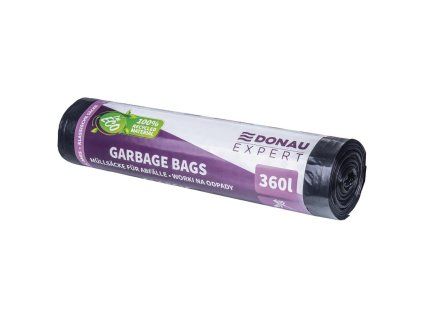 Vrecia DONAU EXPERT, CLASSIC LDPE, 360 ℓ, 10 ks, čierne