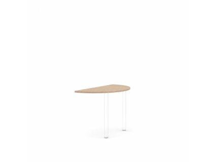 Doplnkový stôl bez nohy BASIC, 120x2,2x60cm, agát svetlý