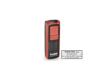Pečiatka Trodat Mobile Printy 9512 47x18mm - odtlačok modrý