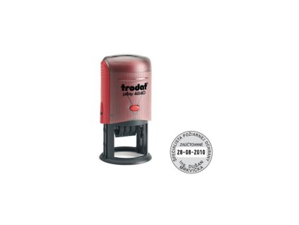 Pečiatka Trodat Printy dater 46140 Ø 40mm - odtlačok čierny