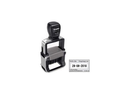 Pečiatka Trodat Professional dater 5430 41x24mm - odtlačok čierny