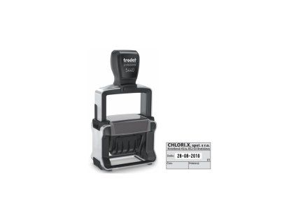 Pečiatka Trodat Professional dater 5440 49x28mm - odtlačok čierny