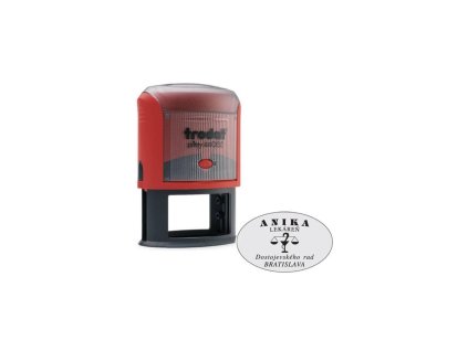 Pečiatka Trodat 44055 elipsa 55x35mm - odtlačok červený