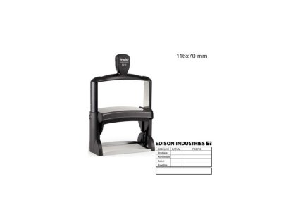 Pečiatka Trodat Professional 5212 116x70mm - odtlačok modrý