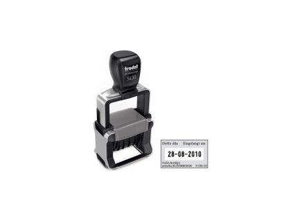 Pečiatka Trodat Professional dater 5430 41x24mm - odtlačok fialový