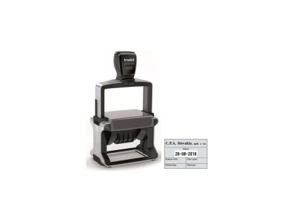 Pečiatka Trodat Professional dater 5480 68x47mm - odtlačok červený