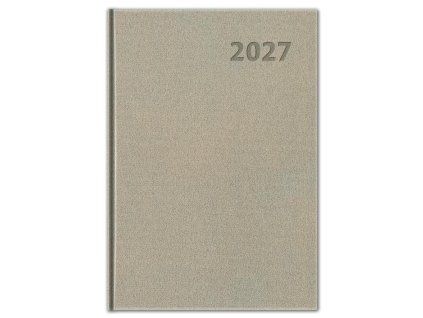 Diár týždenný B5 16,5 x 24,5 cm Manager 2027 - platinový