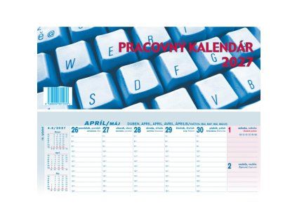 Stolový kalendár stĺpcový 30 x 15,5 cm - pracovný 2027