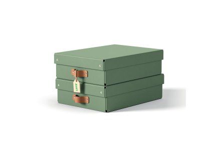 Úložný box Leitz Puro, kartón, veľkosť M nízky, 2ks