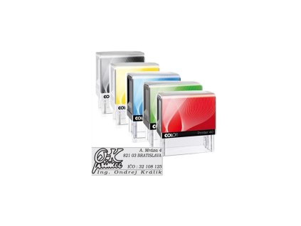 Pečiatka Colop Printer 40 59x23mm - odtlačok fialový