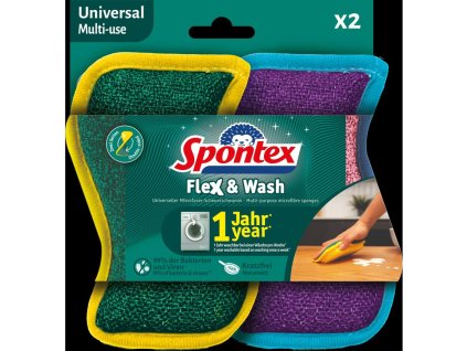 Hubka Spontex Flex&Wash 2 ks