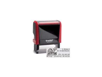 Pečiatka Trodat Printy 4913 58x22mm - odtlačok modrý