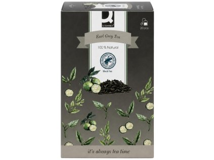 Čaj Q-CONNECT čierny Earl Grey HB 20 x 1,8g