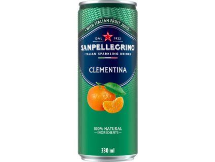 Minerálna voda SAN PELLEGRINO mandarínka 6 x 330ml v plechovke
