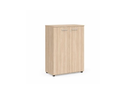 Policová skriňa BASIC, so zámkom, 80x40x111,7cm, agát svetlý