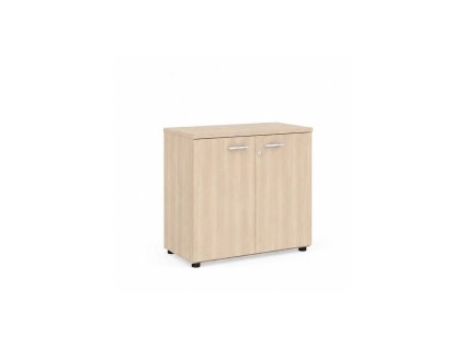 Policová skriňa BASIC, so zámkom, 80x40x76,5cm, agát svetlý