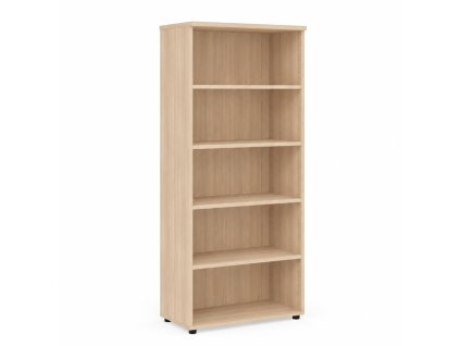 Policová skriňa BASIC, otvorená, 80x40x182,1cm, agát svetlý