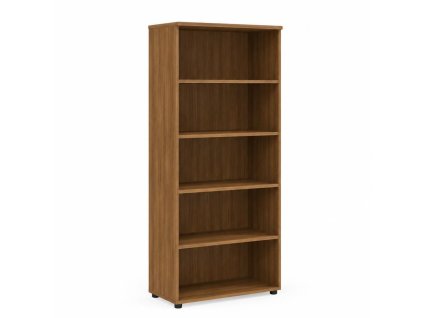 Policová skriňa BASIC, otvorená, 80x40x182,1cm, orech Dijon