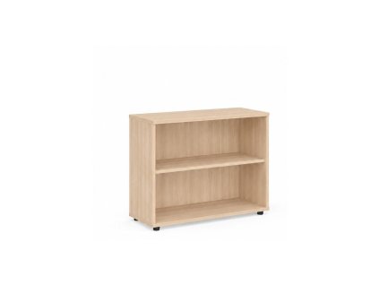 Policová skriňa BASIC, otvorená, 100x40x75,3cm, agát svetlý