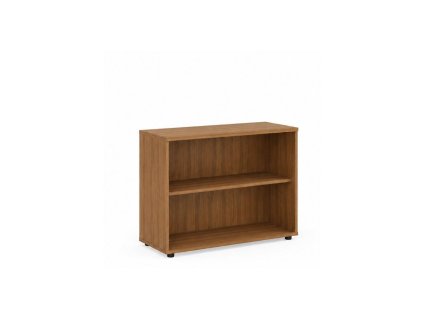 Policová skriňa BASIC, otvorená, 100x40x75,3cm, orech Dijon