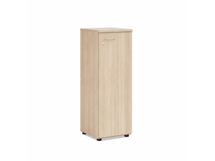 Policová skriňa BASIC, pravé dvere so zámkom, 40x40x111,7cm, agát svetlý