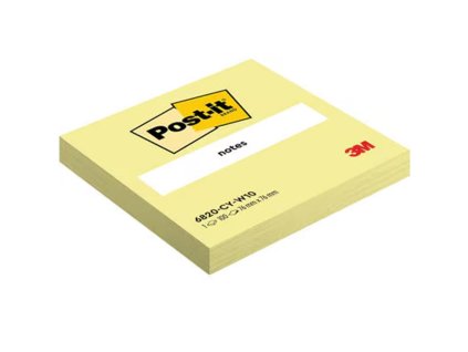 Samolepiaci bloček Post-it,76mm x 76mm, 100 lístkov v bločku, kanárikovo žltý