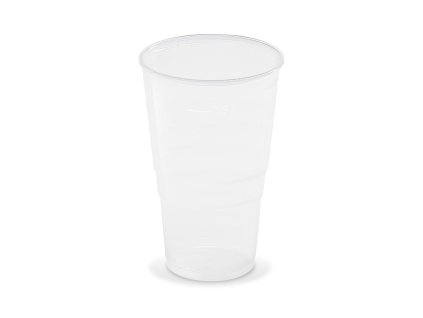 Poháre plastové 500 ml priehľadné (50 ks)