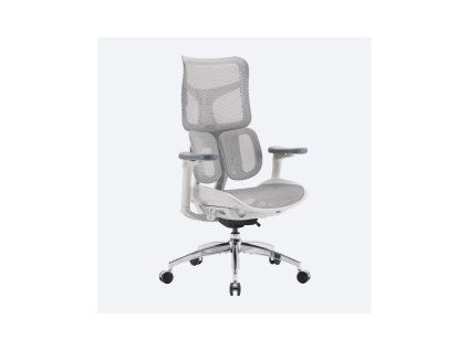 Balančná stolička Spinergo Dual, sieťovina, biela