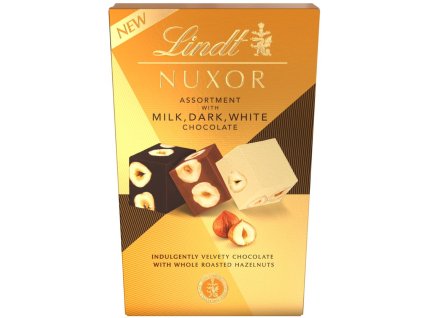 Lindt pralinky Nuxor mix druhov s celými lieskovými orieškami 150g