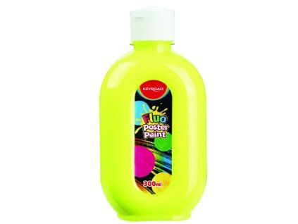 Temperová farba KEYROAD 300 ml neónová žltá