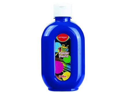 Temperová farba KEYROAD 300 ml neónová modrá