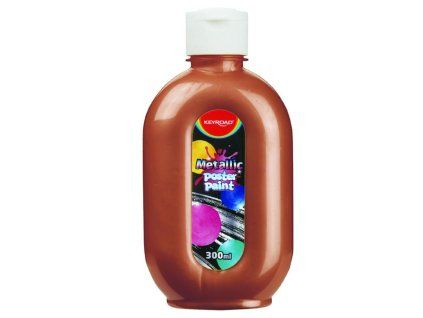 Temperová farba KEYROAD 300 ml metalická žltá