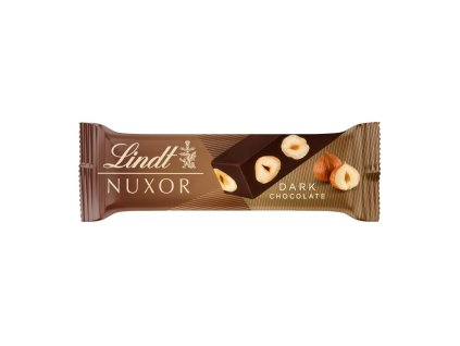 Lindt čokoládová tyčinka Nuxor horká s lieskovými orieškami 33g