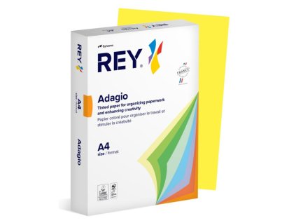 Farebný papier REY ADAGIO 66 intenzívny žltý 80g