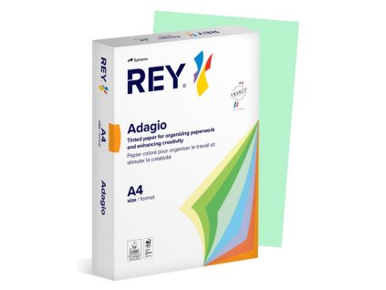 Farebný papier REY ADAGIO 09 pastelovo zelený 80g