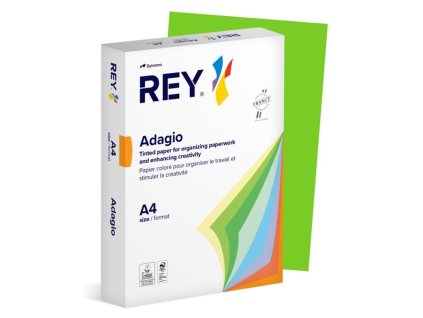 Farebný papier REY ADAGIO 52 intenzívny zelený 80g