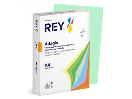Farebný papier REY ADAGIO 09 pastelový zelený 160g