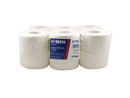 Toaletný papier JUMBO Ø 19 CM,2 vrst., 100 M 12ks